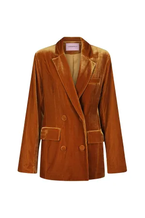Alistair Velvet Jacket Honey