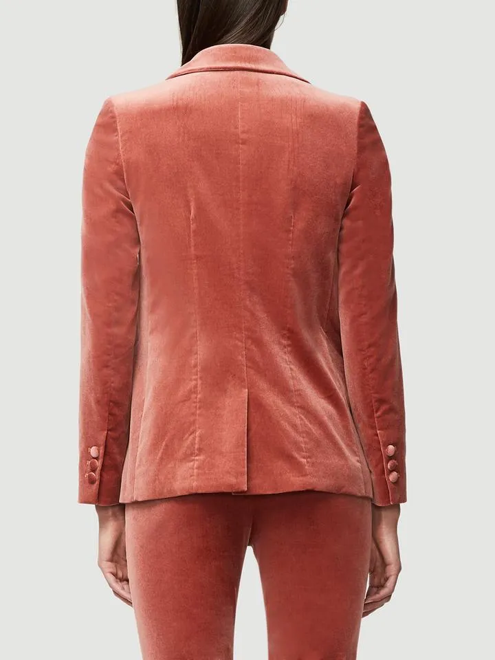 Classic Velvet Blazer--SPICE