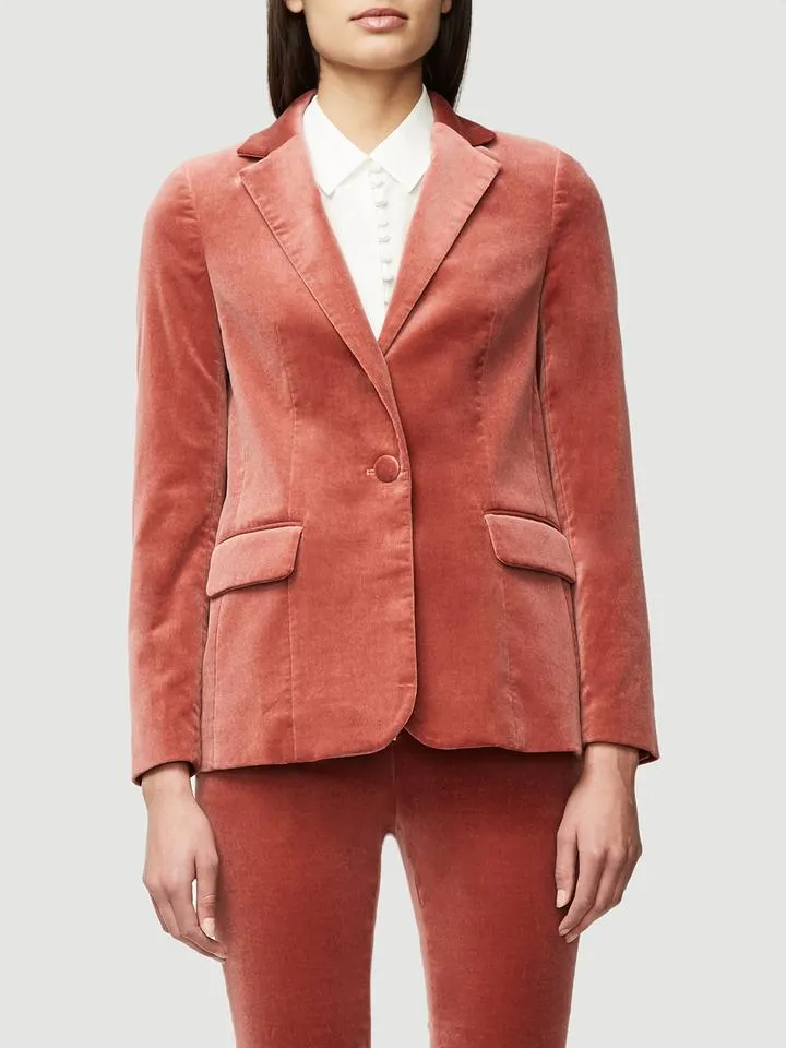 Classic Velvet Blazer--SPICE