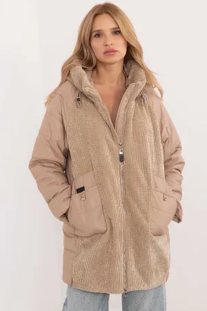 Combined Trench Hooded Jacket Brown Sand