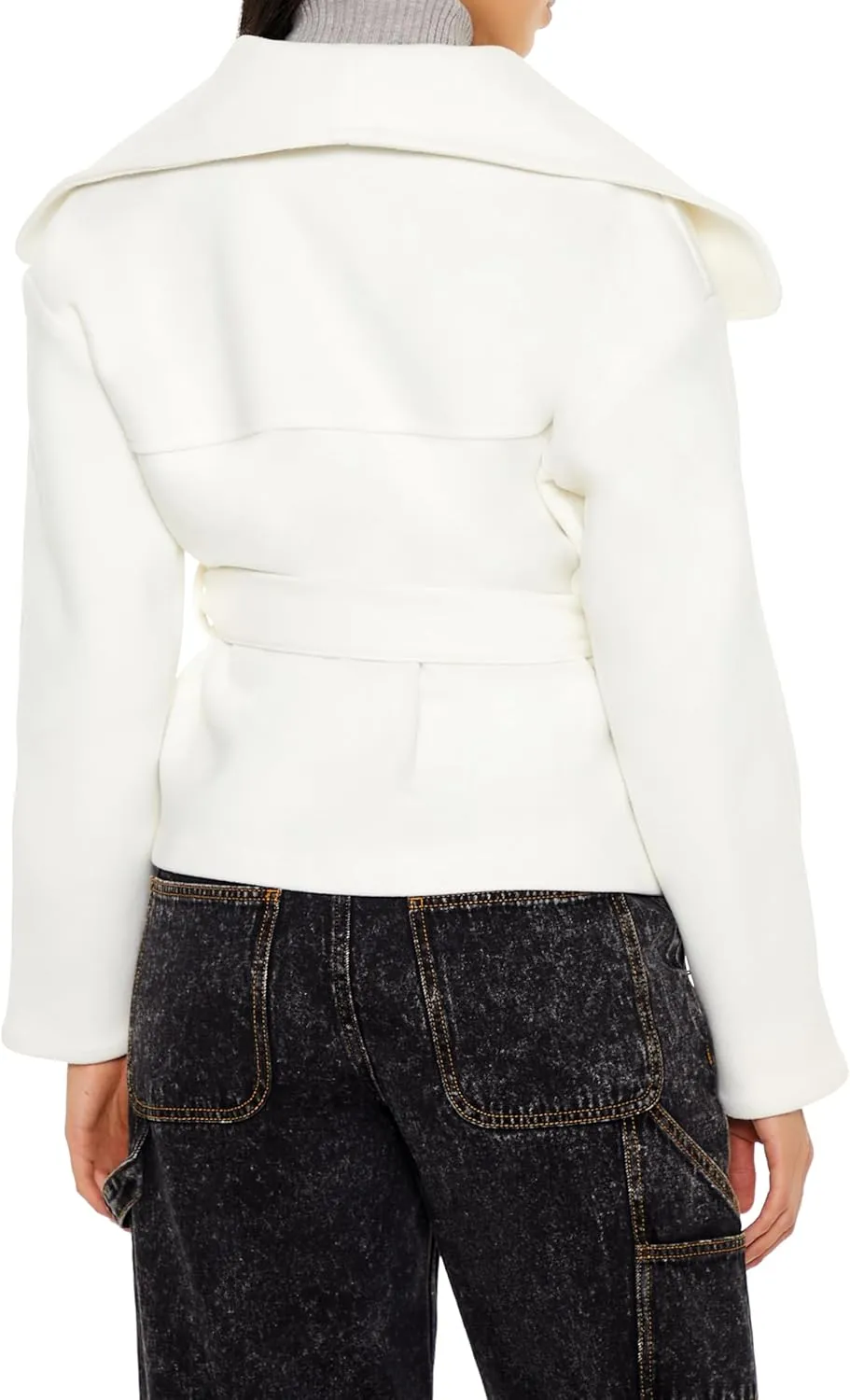 Forever 21 Women's Brushed Tie-Waist Wrap Coat