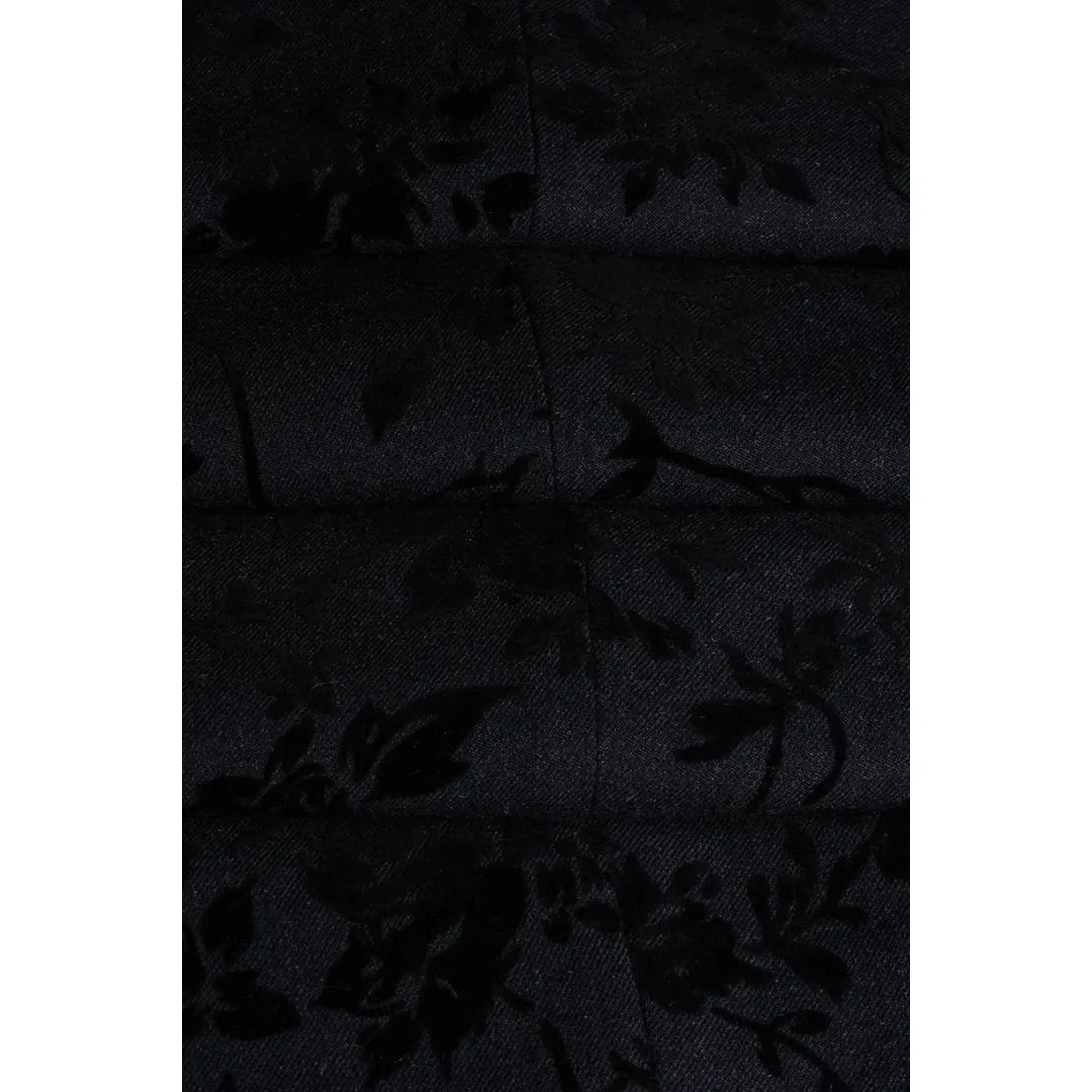 Georgi - Men's Black Floral Blazer