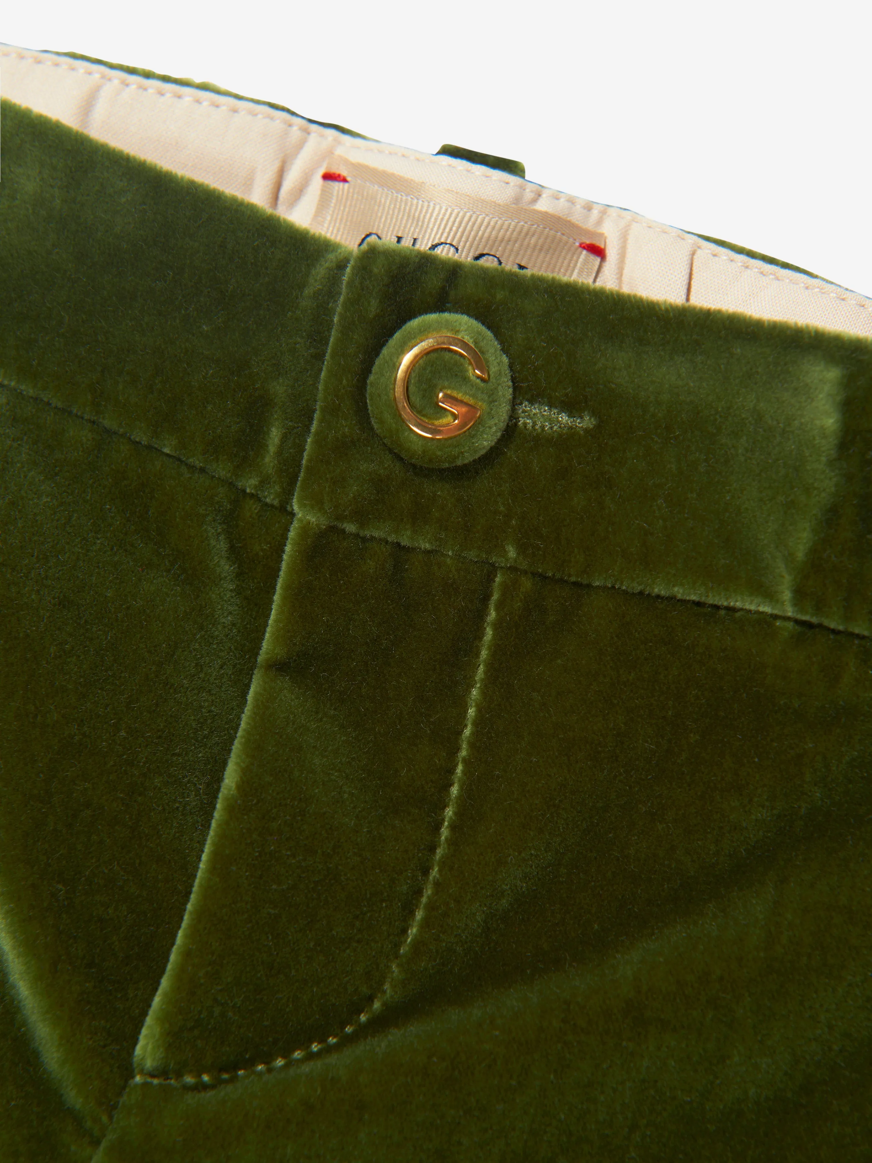 Gucci Baby Boys Velvet Trousers