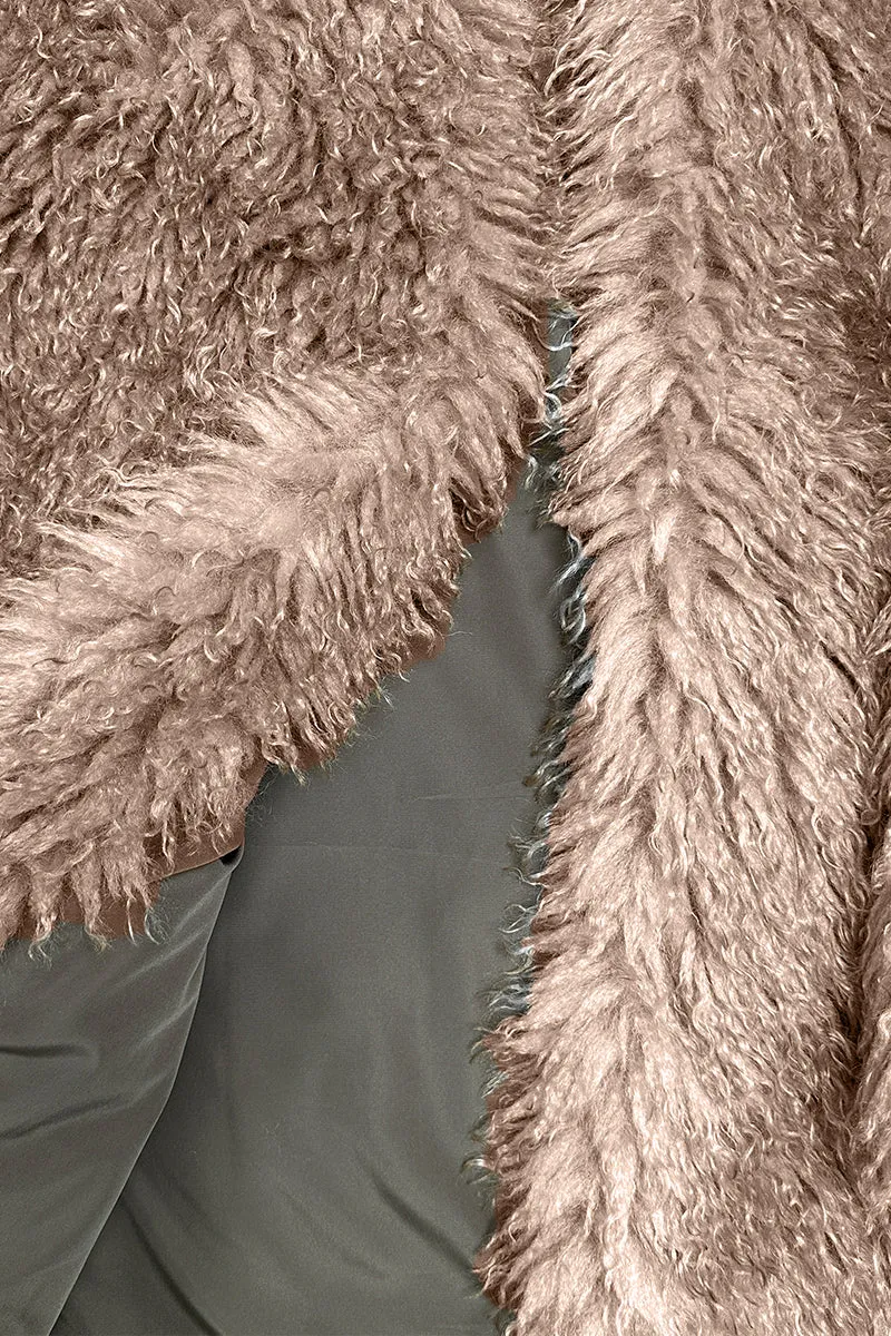 HCT1093 Chic Boho Shag Coat Outerwear