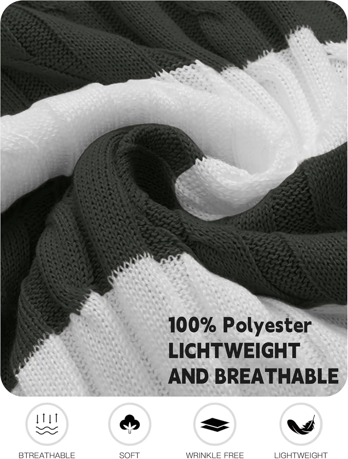 HYPESTFIT Knit Polo Shirt Short Sleeve Striped Texture Knitted Casual Beach Tops
