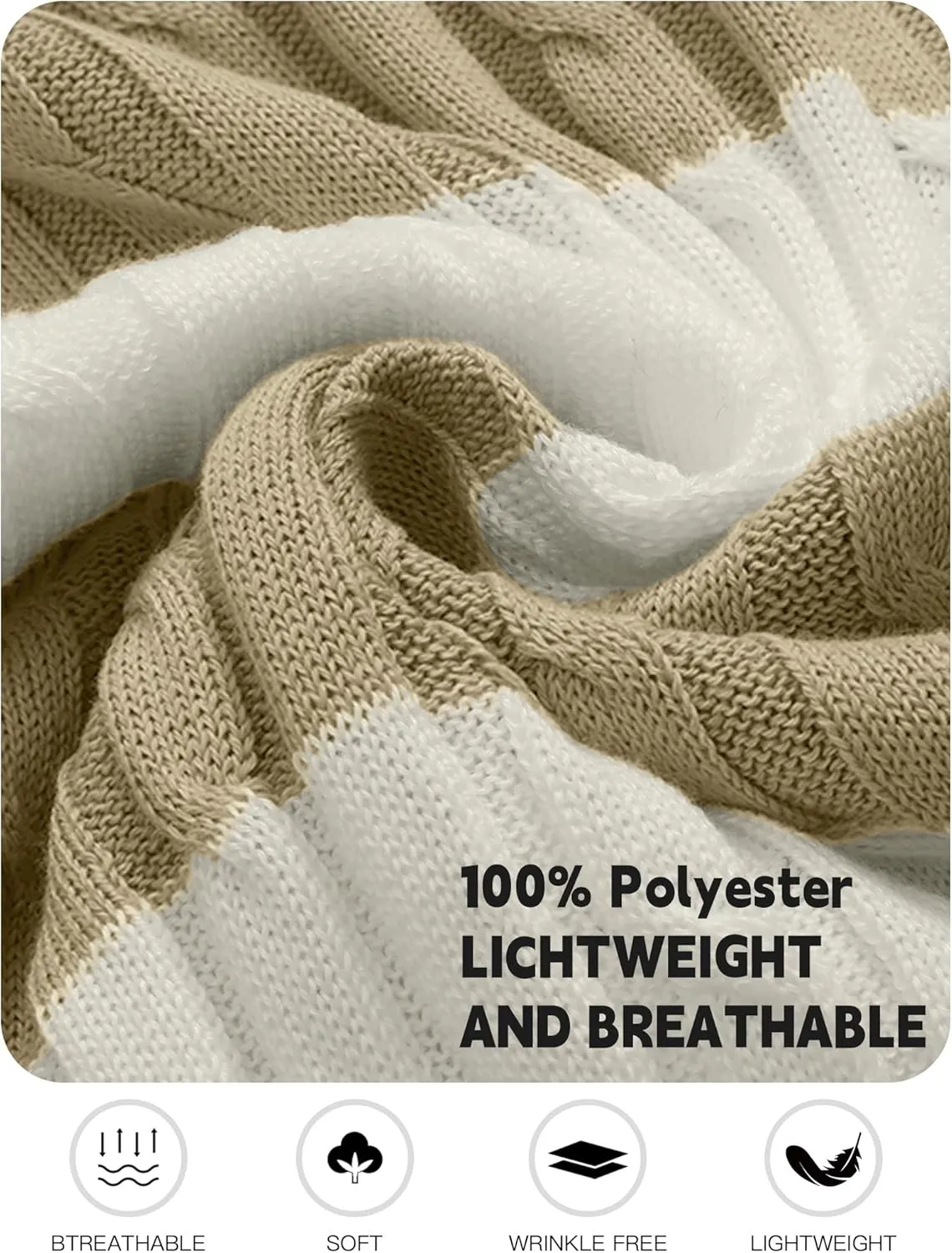 HYPESTFIT Knit Polo Shirt Short Sleeve Striped Texture Knitted Casual Beach Tops