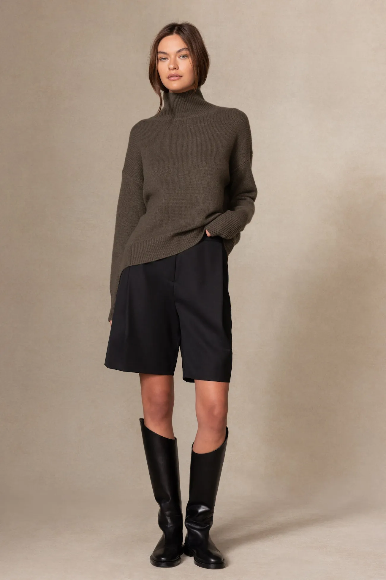 JOSLYN TURTLENECK CASHMERE SWEATER