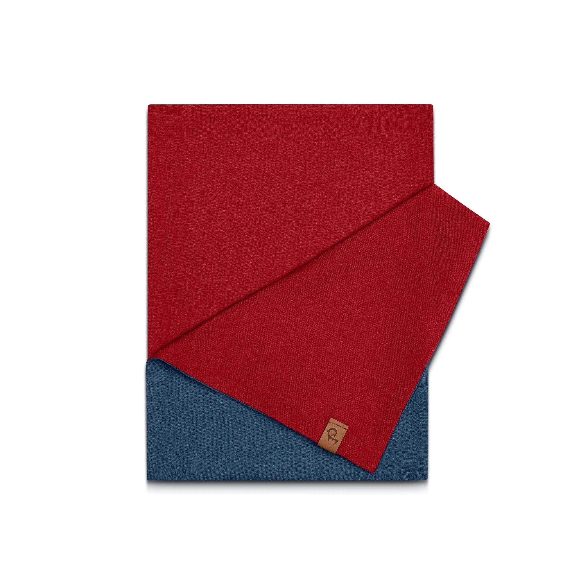 Men's Merino Scarf Denim/Royal Cherry