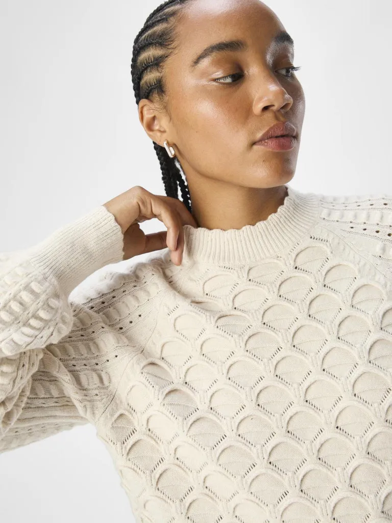 OBJSIDA KNIT L/S RE PULLOVER 134