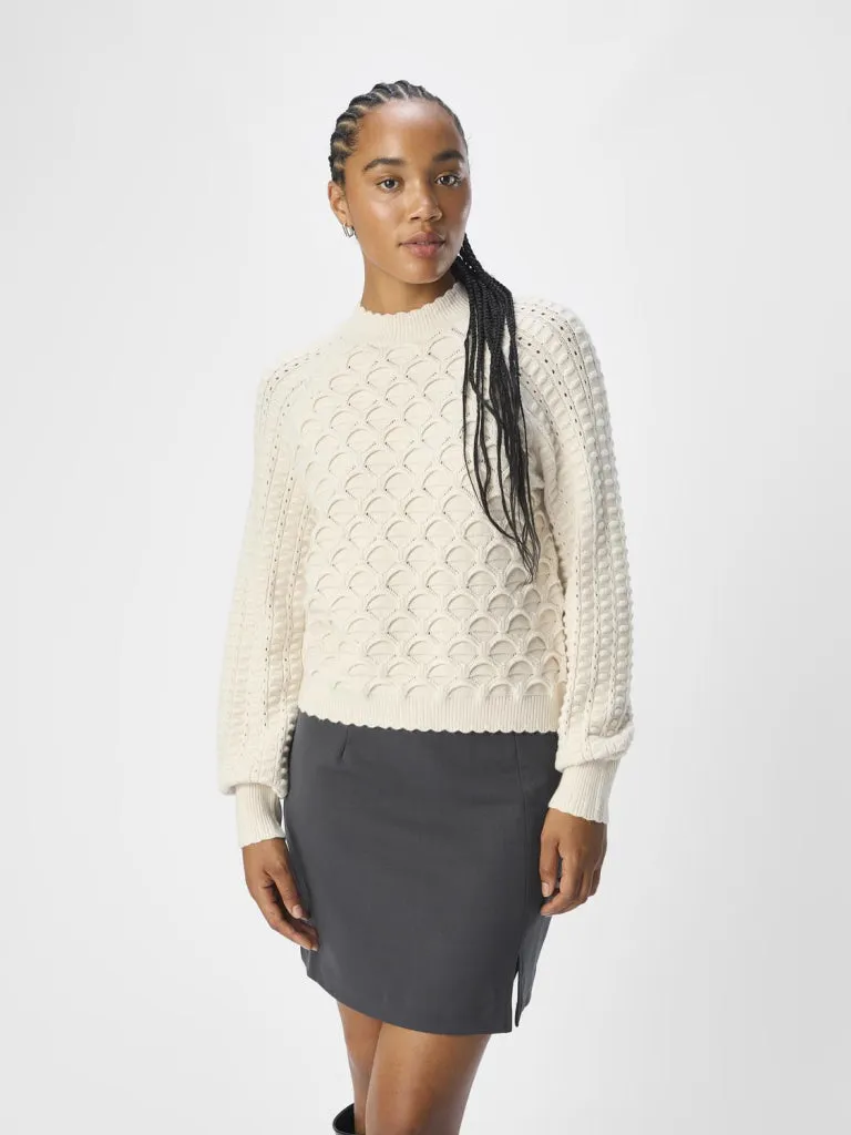 OBJSIDA KNIT L/S RE PULLOVER 134