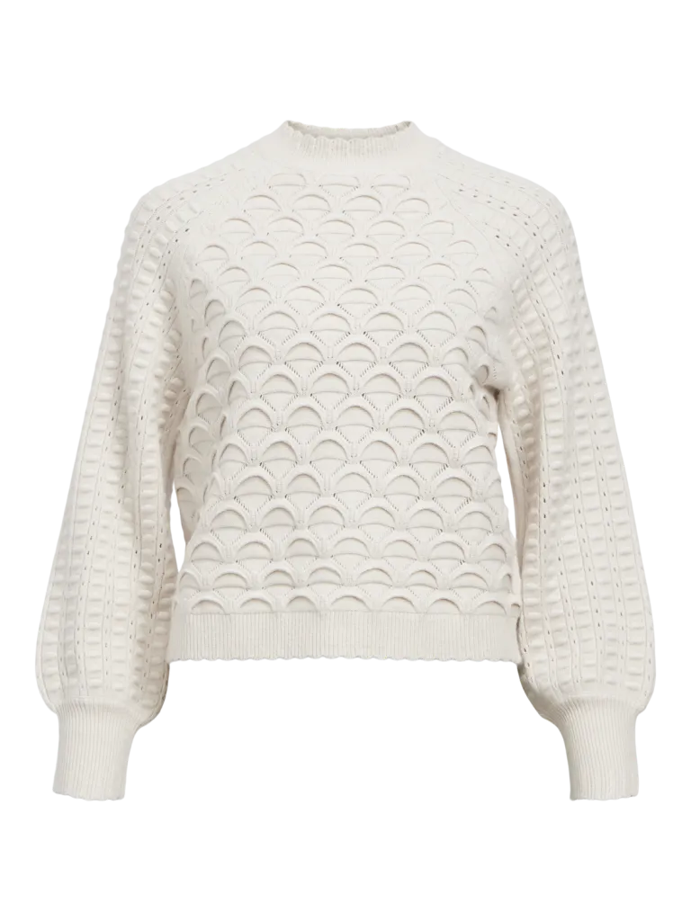 OBJSIDA KNIT L/S RE PULLOVER 134