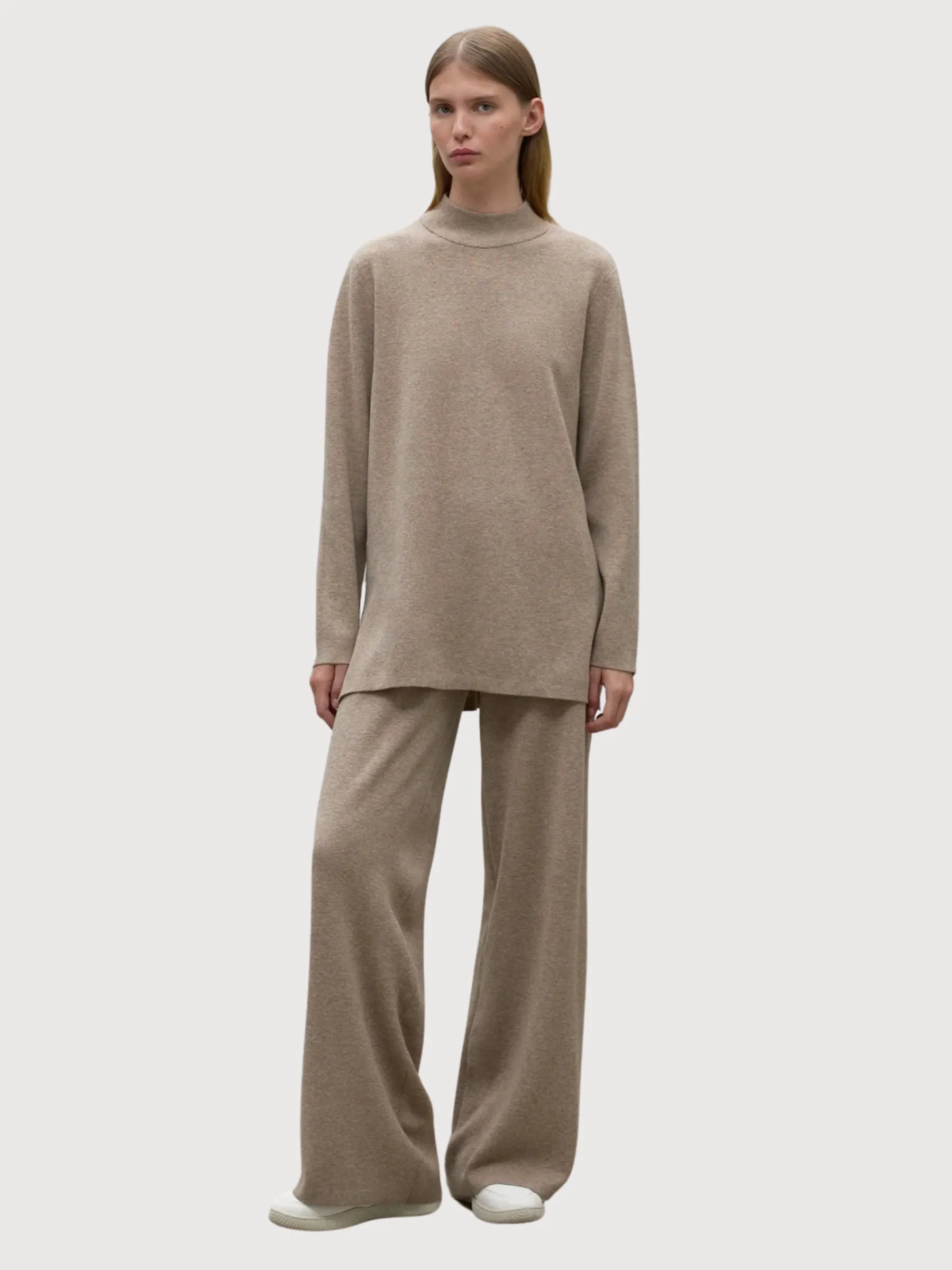 Palna Sand Woman Knitted Pullover | Ecoalf