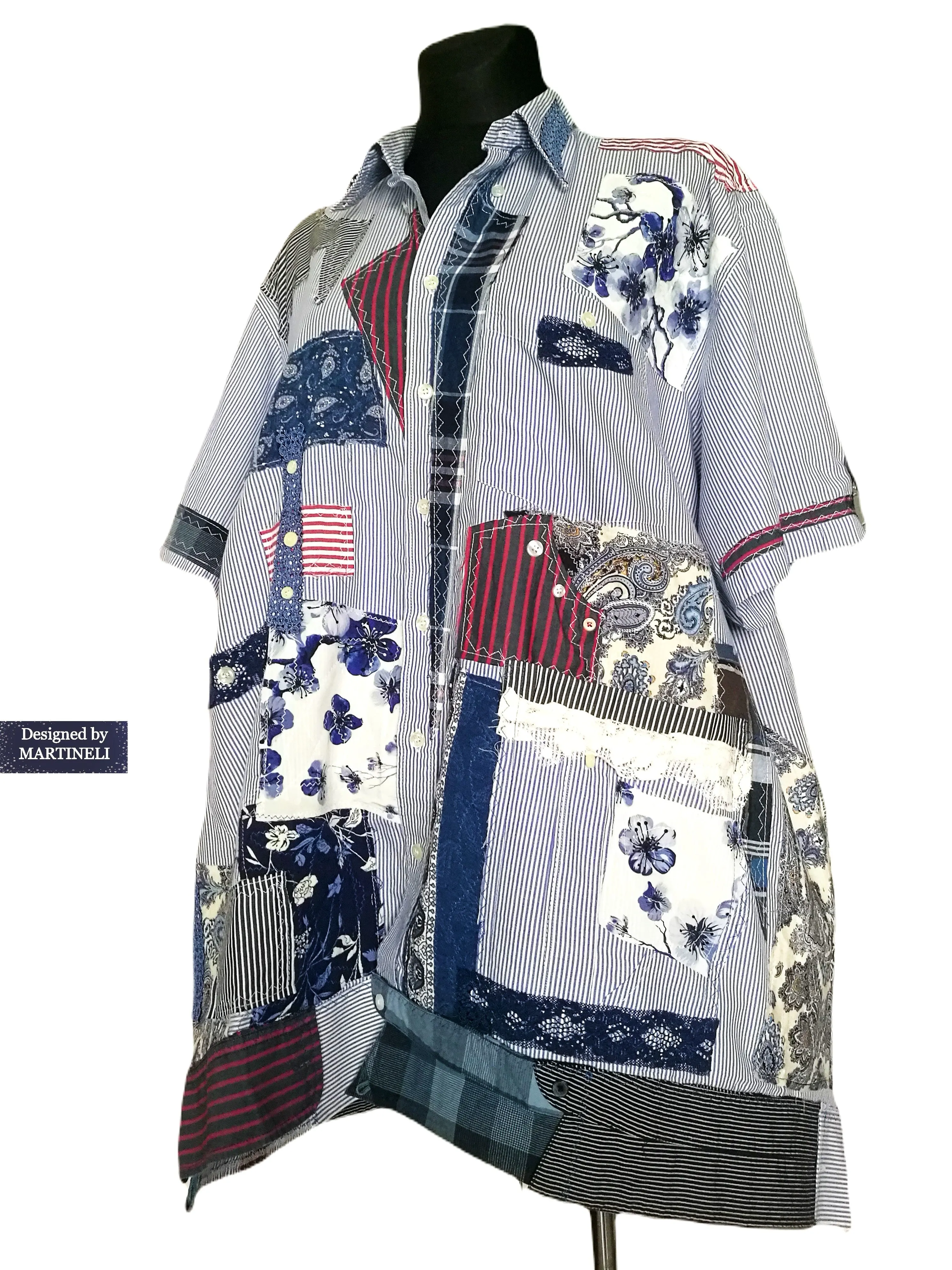 Plus Size Summer Shirt Dress 4XL Maxi Boho Jacket Dress