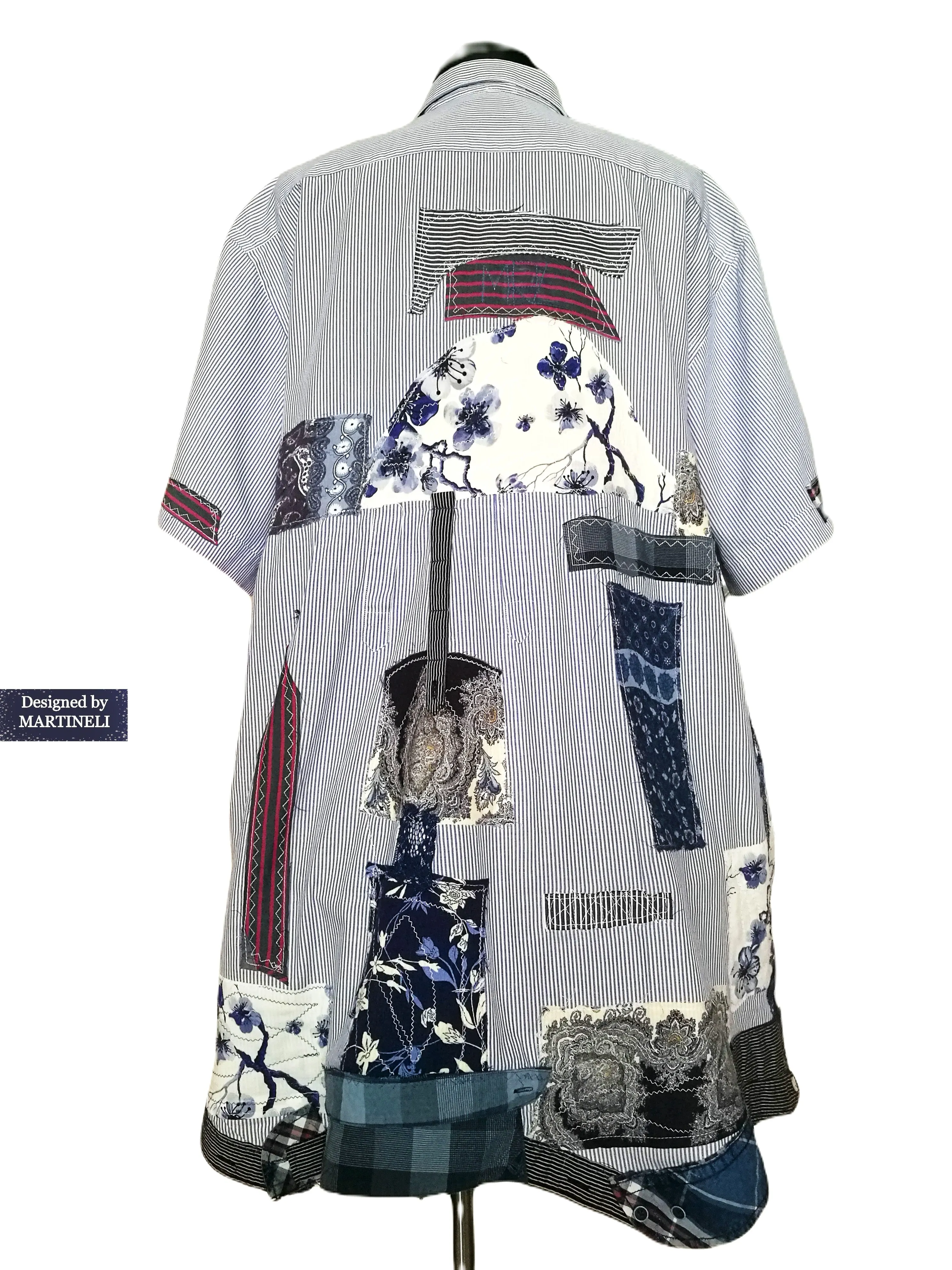 Plus Size Summer Shirt Dress 4XL Maxi Boho Jacket Dress