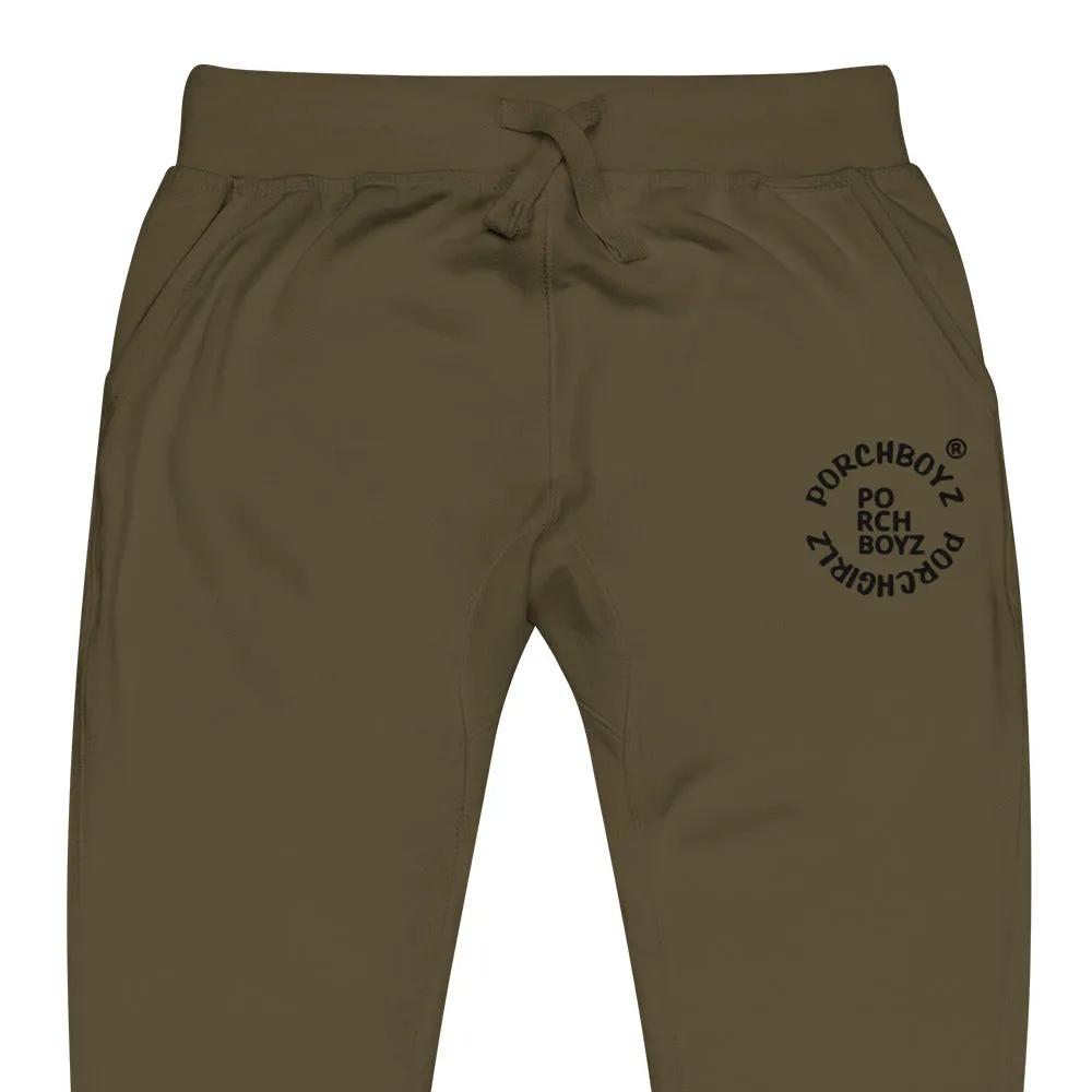 PORCHBOYZ PORCHGIRLZ(PORCHBOYZ/GRN/BLK)Unisex fleece sweatpants