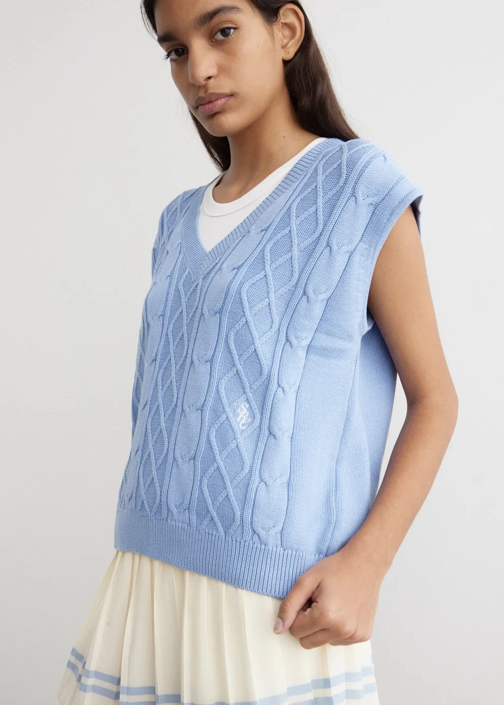 SRC Cable Knit Vest