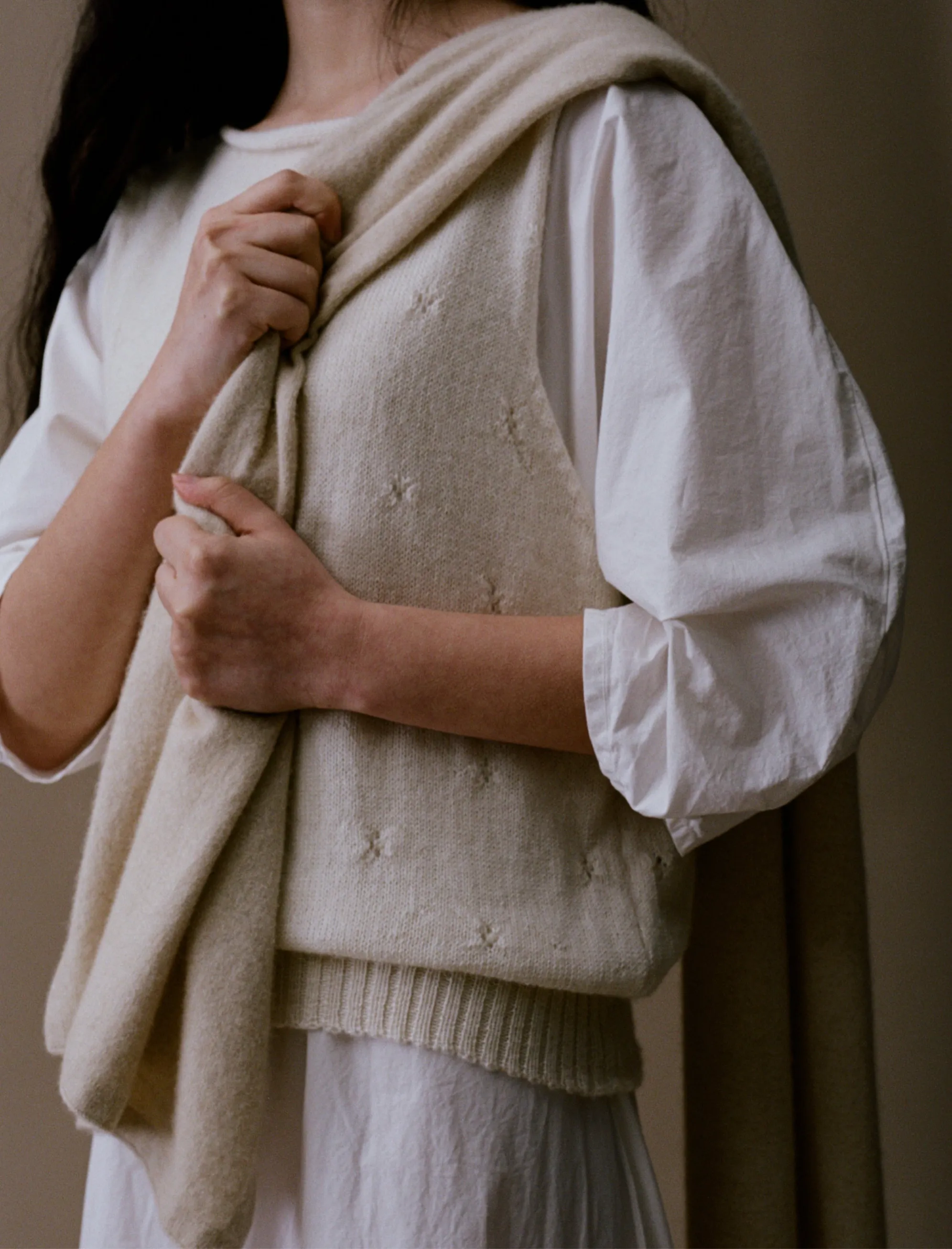 Star Lace Ivory Vest