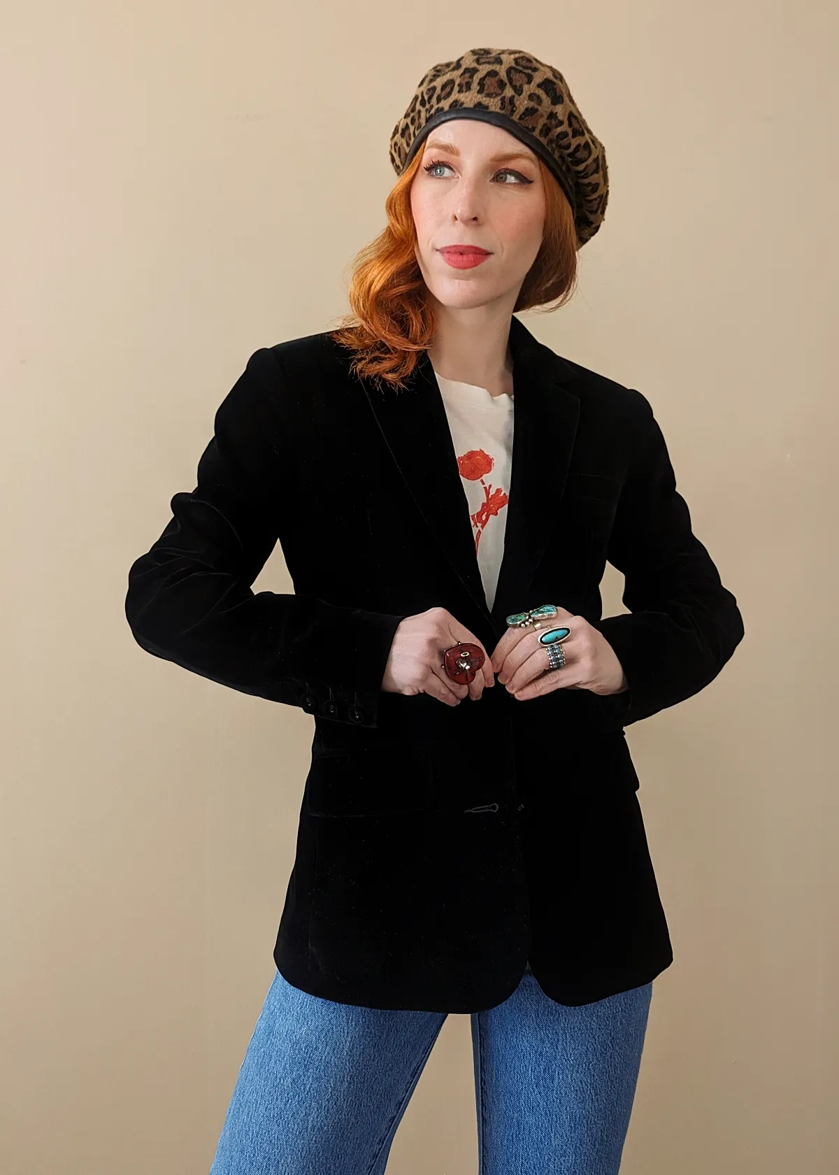 The Classic Black Velvet Blazer