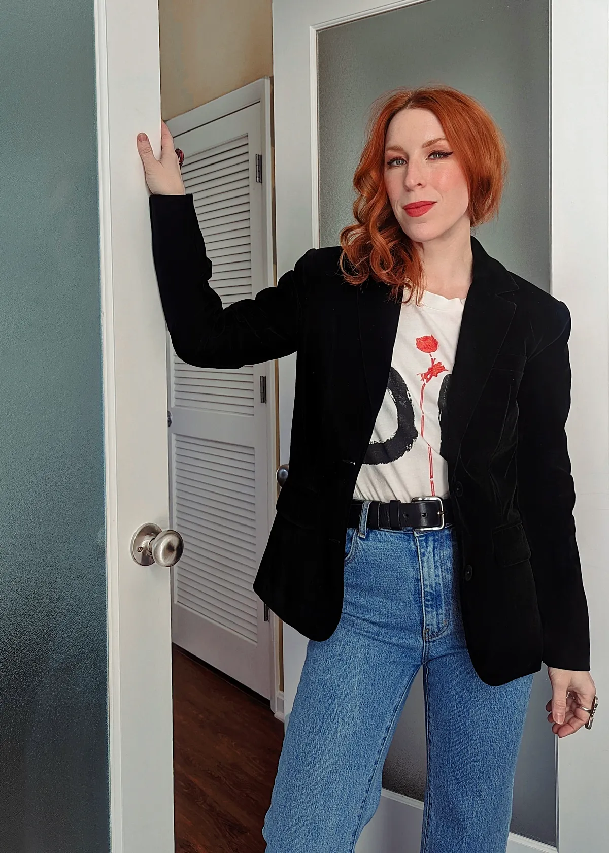 The Classic Black Velvet Blazer