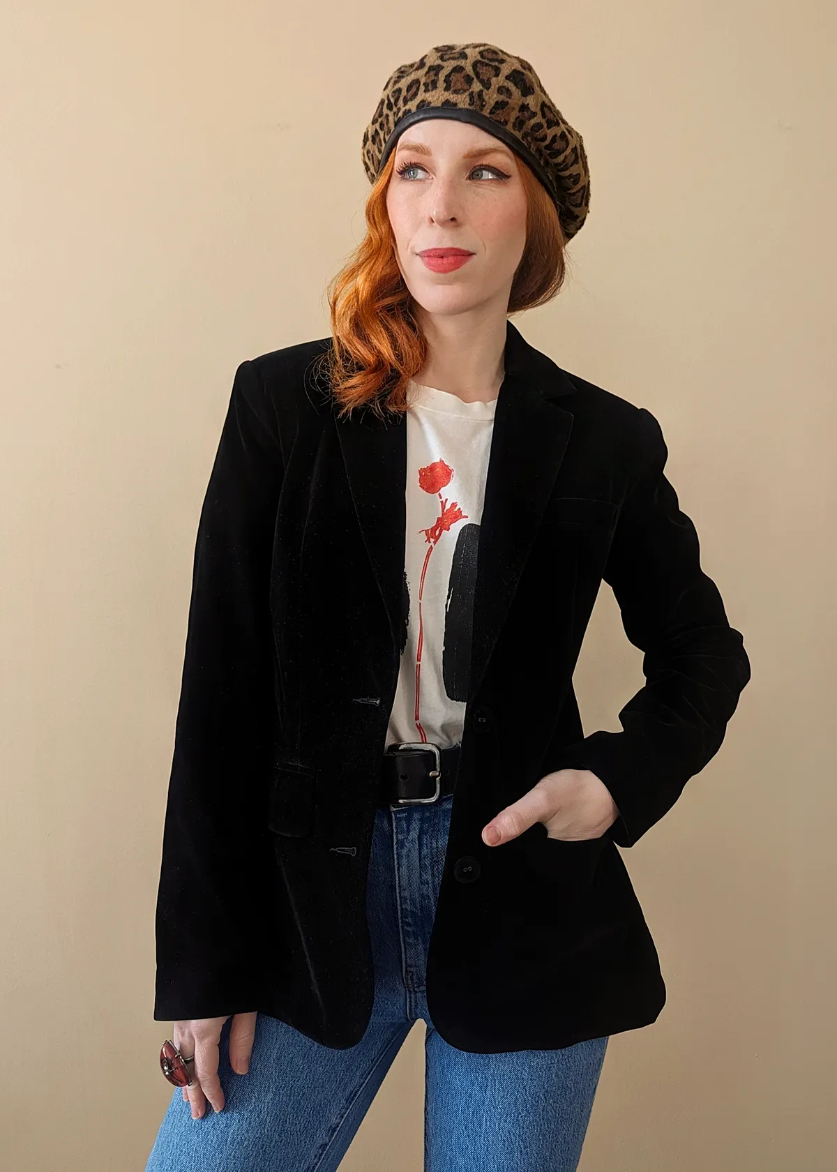 The Classic Black Velvet Blazer