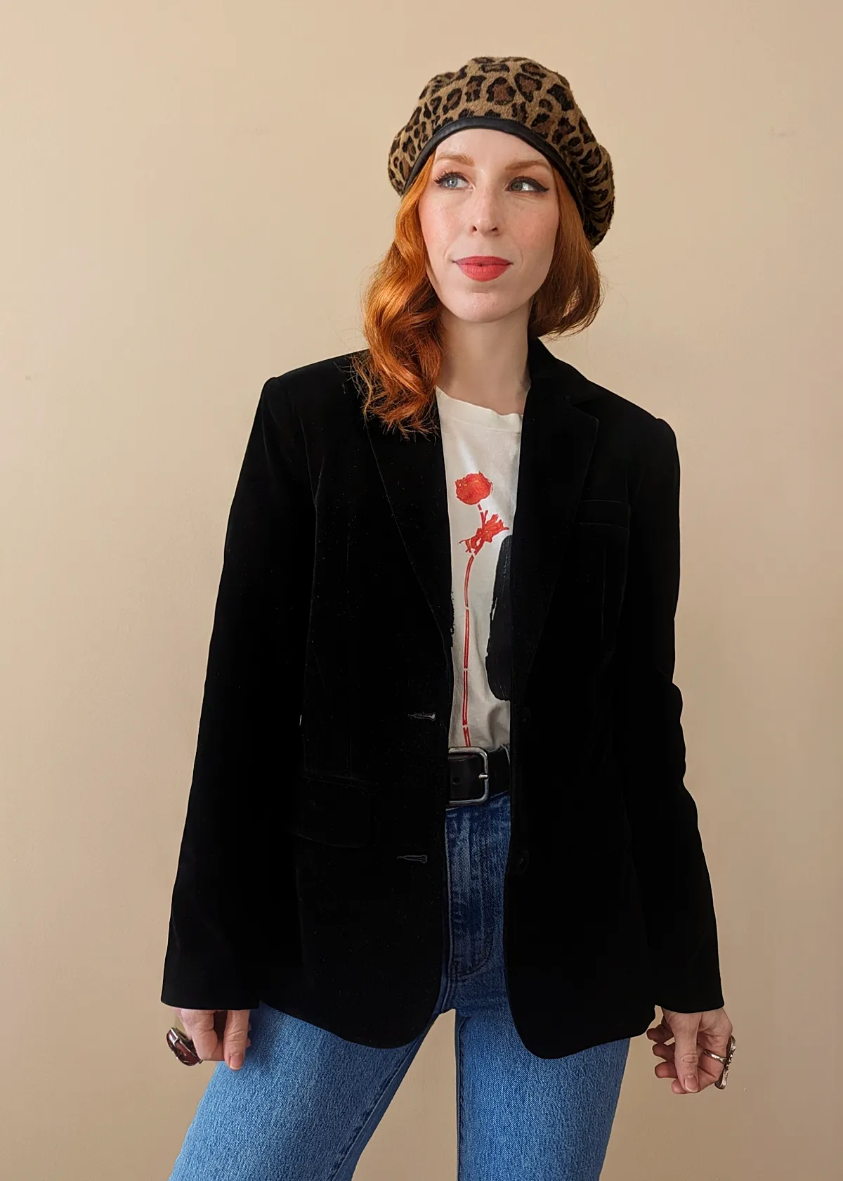The Classic Black Velvet Blazer