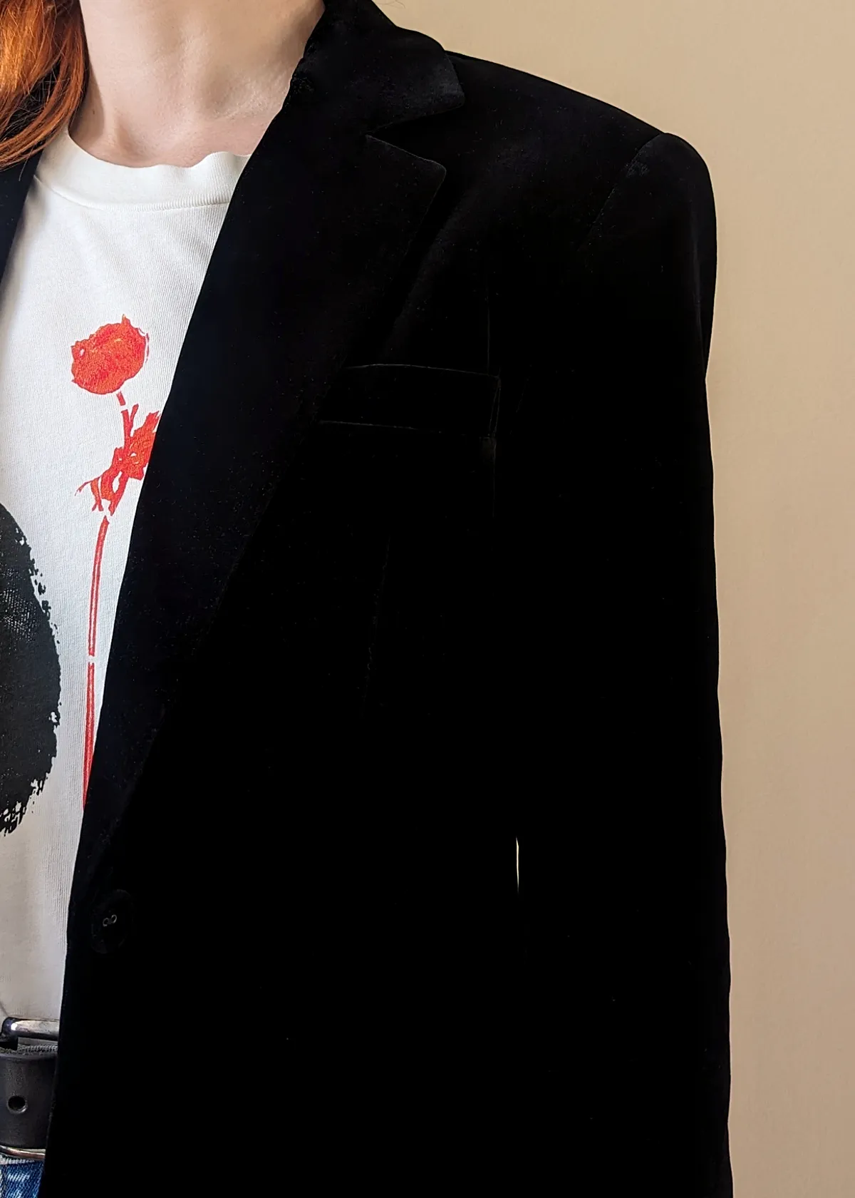 The Classic Black Velvet Blazer
