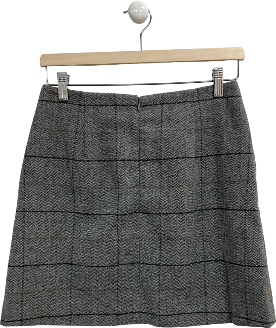 Uniqlo Grey Wool Blend Mini Skirt W26