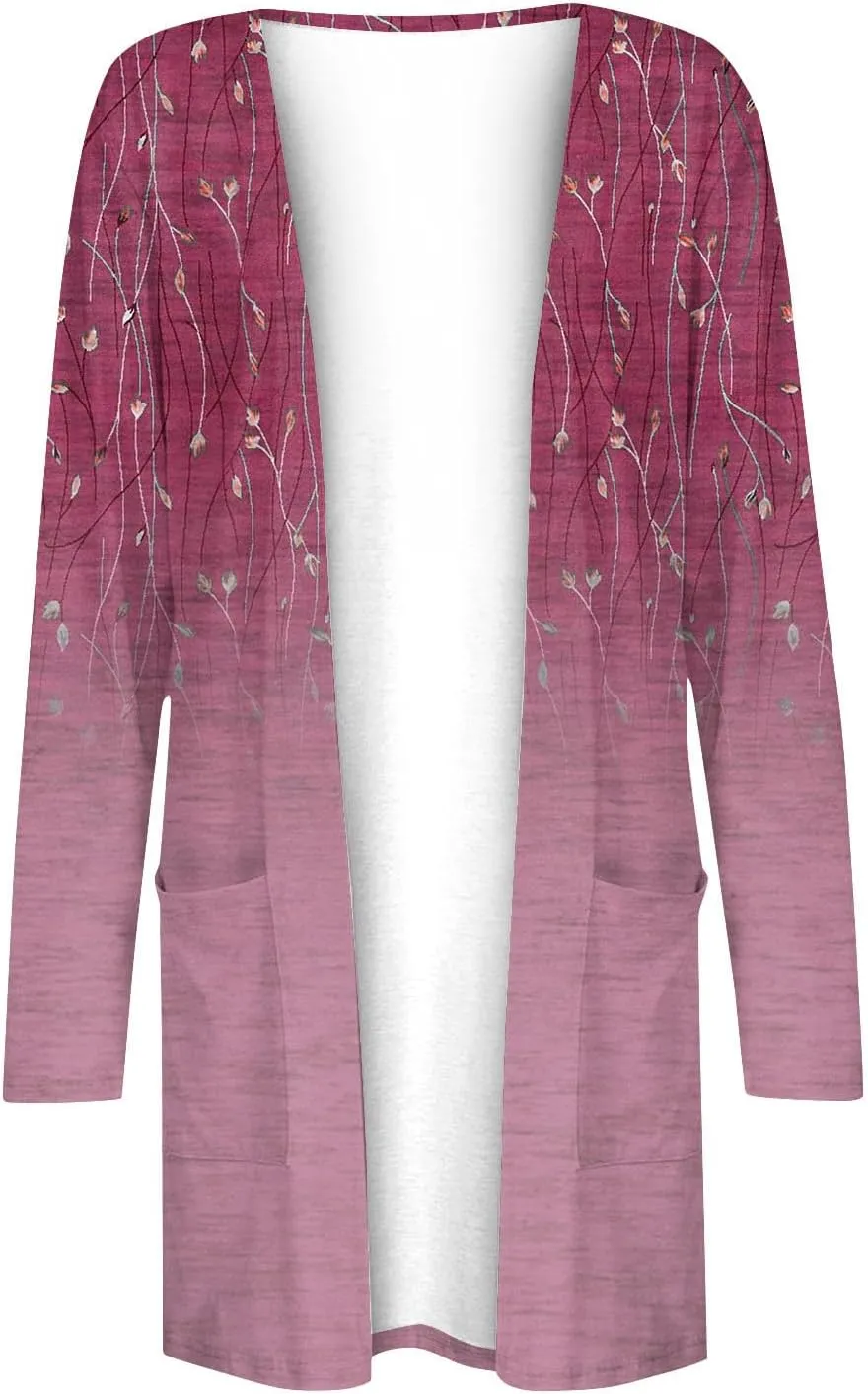 Womens Cardigans Fall 2024, Fashion with Pockets Open Front Casual Sweaters Jacket Cozy Soft Going Out Clothes