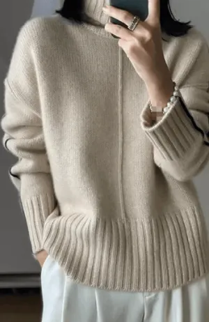 Women's Pure Cashmere Turtleneck Sweater